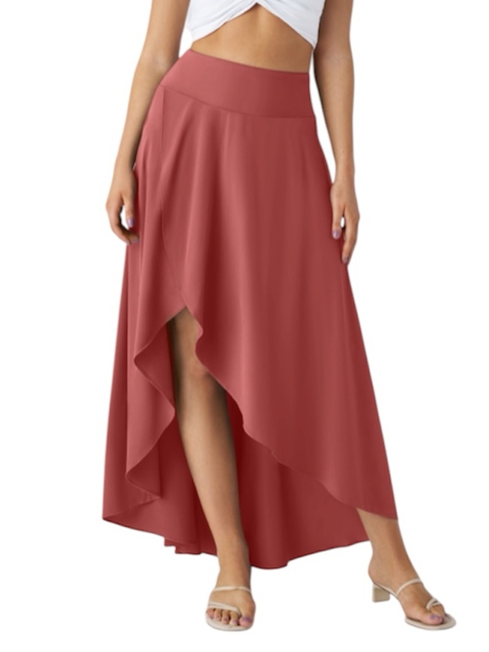 Halara High Low Ruffle 2 in 1 Shirt - Size Large